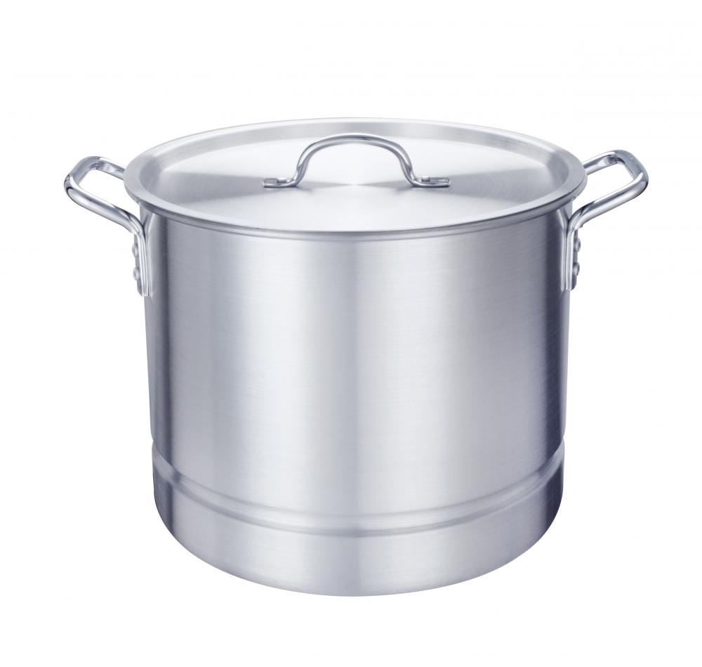 32Qt. Olla de vapor de aluminio para tamales y mariscos