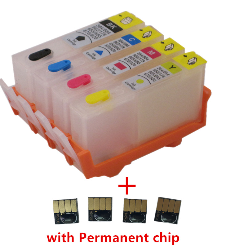 Refillable ink cartridge CHPA 902 903 904 905 with chip for  OfficeJet pro 6950 6951 6954 6956 6960 6970 6961 6964 6975 6976