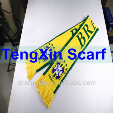 muffler,scarf,knitted fans scarf,double-deck printed scarf,custom scarf,world cup scarf