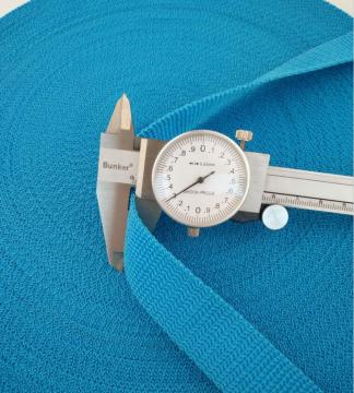 Plain pattern blue 900D Polypropylene webbing