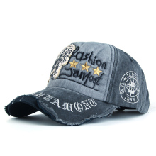 Men's 3D Embroidery Washed Snapback Cap