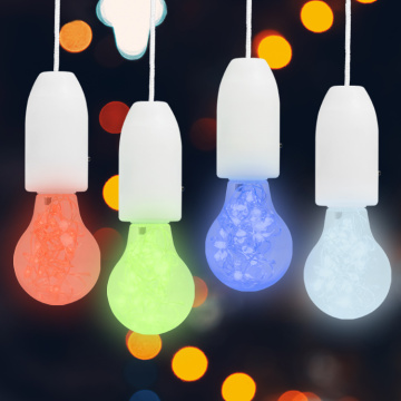 Color-Changing RGB Pull-Cord LED Bulb with Customizable Modes