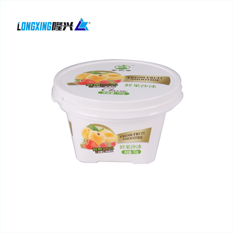 150g Fresh Fruit Smoothie IML Plastic Container with Round Lid