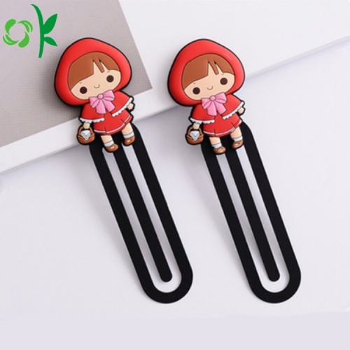 Populär Cartoon Silicone Bookmark for Book