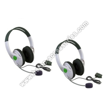 White Headset With Microphone Mic For 360 Xbox360