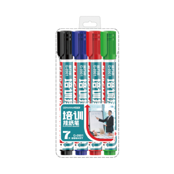 72-Hour Dry-Time Round Tip G-0901 Training Flipchart Marker Pen with Clip