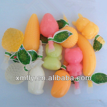 Fruits shapes and flavours mixed fruit jelly