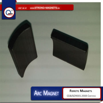 Arc magnets for wind generators