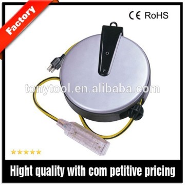 High performance long power cord reel German electrical plug and socket