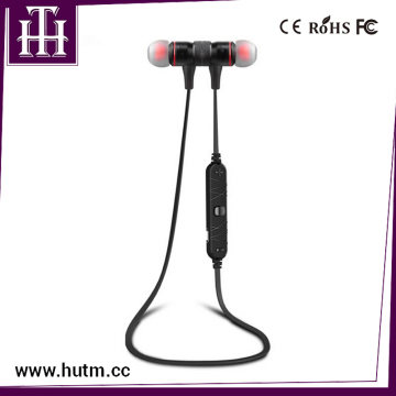 Professional DJ quality magnet metal in-ear sport bluetooth earphone