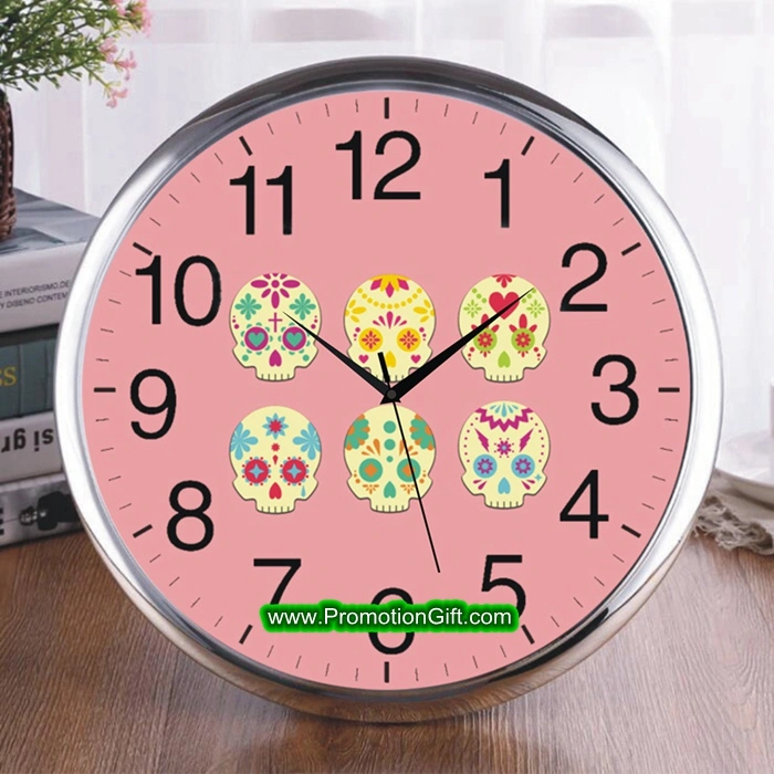 14 Inch 35 Cm Quartz Custom Branded Plastic Wall Clock