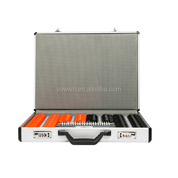 CE Approved good quality 266 pieces trial lens set 266 plastic trial frame