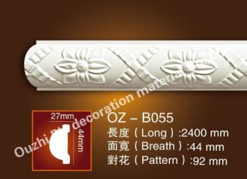 decorative items PU material carved panel cornice for wall