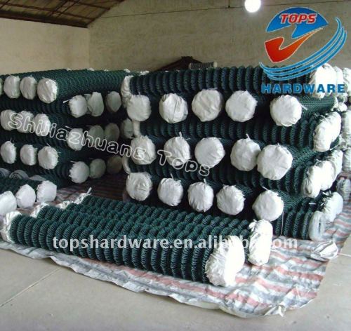 pvc coated chain link fence for safety protection(20years production )