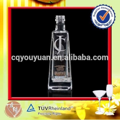 SGS certificate decaled 50ml mini glass cognac bottle