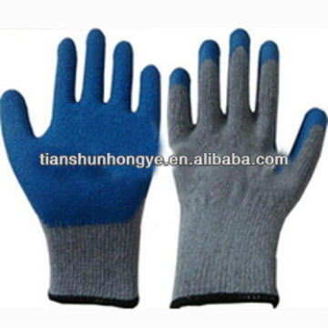 Cotton liner latex coated work glove