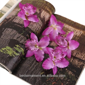 Purple Artificial Silk Orchid Dendrobium Flower Heads Hair Decor