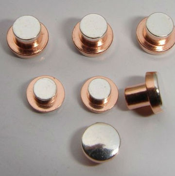 small solid copper contact rivet, copper bimetal rivet