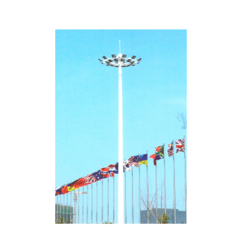 Steel Lighting High Mast 20M 25M 30M Solar Lighting High Mast Pole Reliable Reputation Industrial Customized