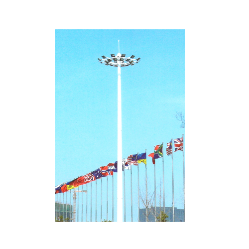 Steel Lighting High Mast 20M 25M 30M Solar Lighting High Mast Pole Reliable Reputation Industrial Customized