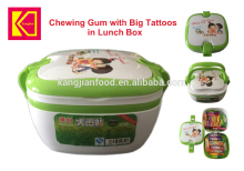 Chewing Gum with Big Tattoos in Lunch box