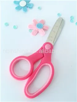 Children craft scissor,printing scissor with plastic handle