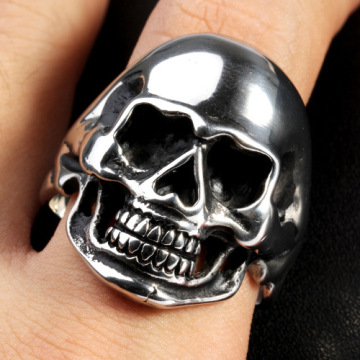 Wholesale gold skull men ring punk
