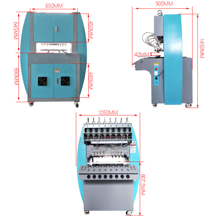 silicone glove label maker logo dripping machine