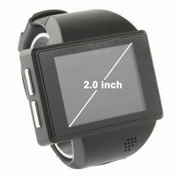 Android Watch Phone with WiFi GPS Bluetooth Function, 2-inch Capacitive Touch Screen