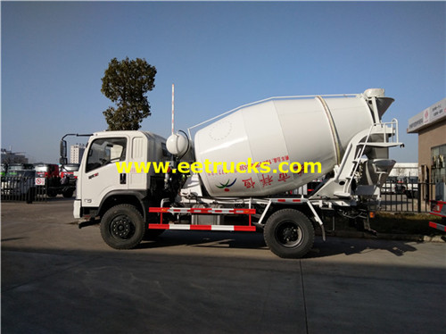 4000L 5ton دفاك اسمنت خلاط شاحنات