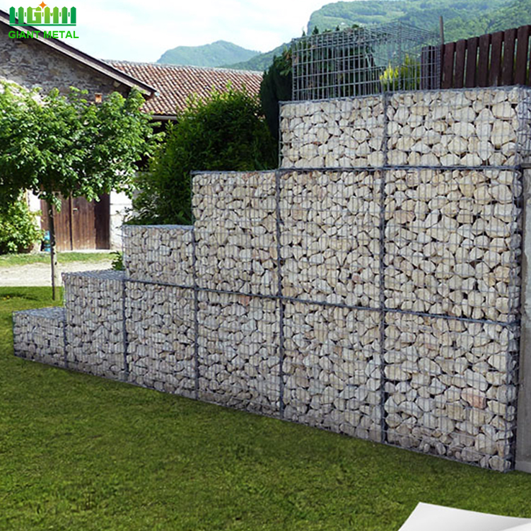 Cheap welded galvanized stone wall gabion cage