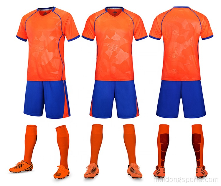 Ontwerp voetbal snel droog voetbaluniform voor mannen