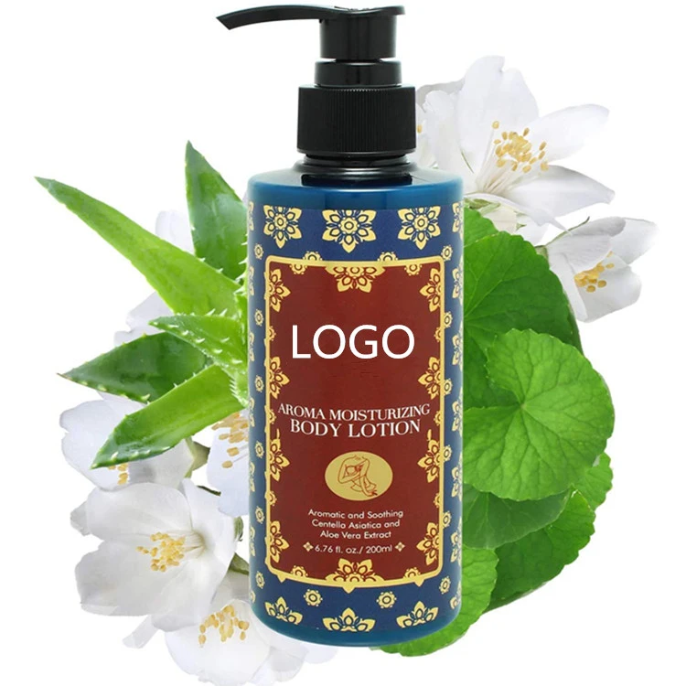 Custom Moisturizing Jasmine Body Lotion Natural Skin Dry Anti-Aging Body Care Lotion