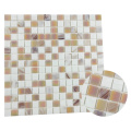 Gold line Rainbow pink luxury mosaic tiles