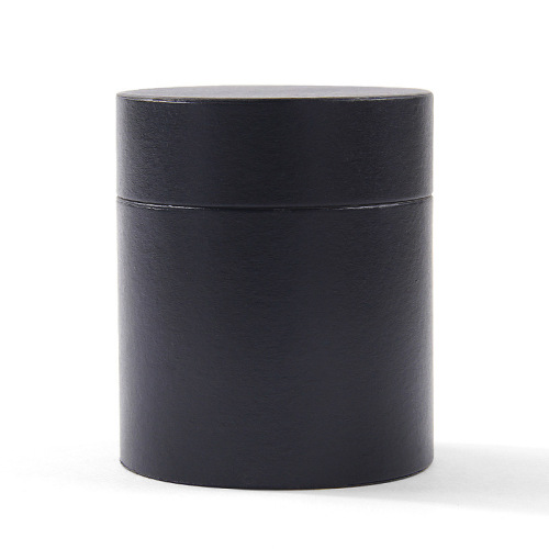 Round Black Cylinder Tube Packaging Box for Bottle