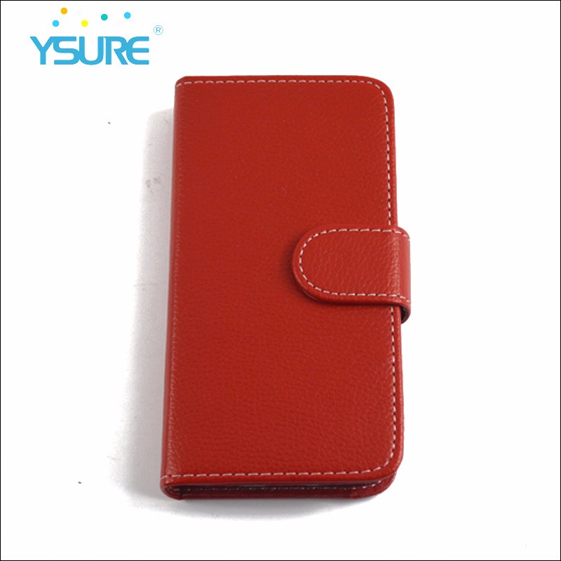 2 in 1 litchi pattern leather case with removable inner shell with mirror slot