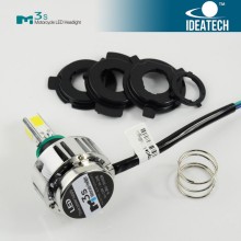 2016 newest motorcycle M3s 32W COB led high beam lights built-in fan super white lights
