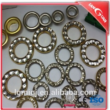 Wholesale fancymetal eyelet ring with diamond