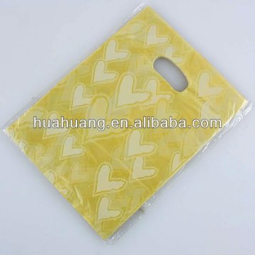 PE plastic punch hole handle bags