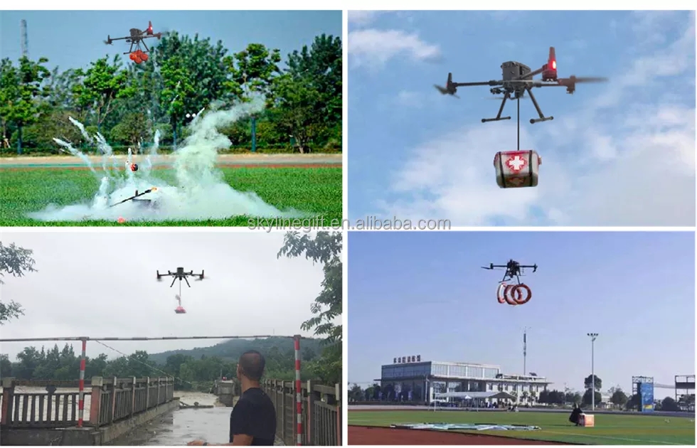 DJI M300 RTK Throwing Box Remote Control Five-stage Thrower OSDK Foxtech RDD-5 Cargo Drop Device