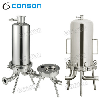 stainless steel multi-cartridge filter housing