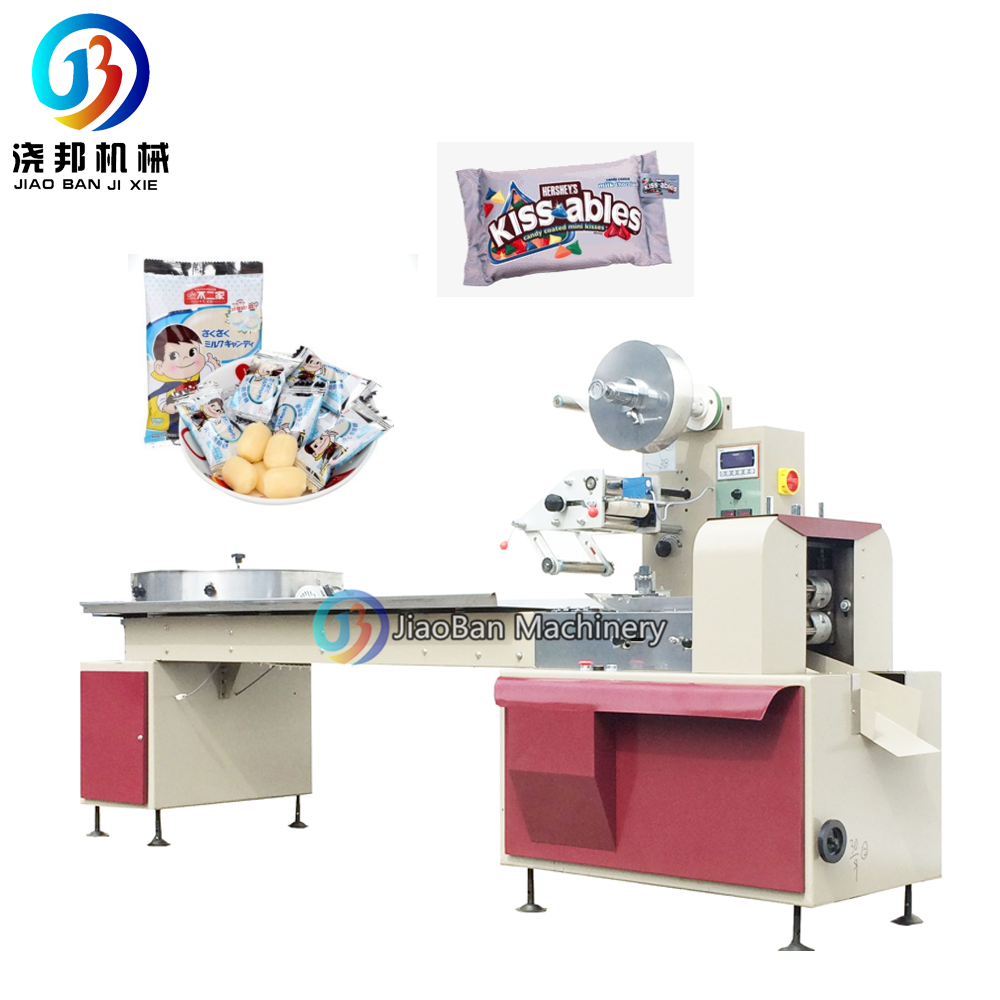 JB-800 Chew Fruits Fragile Candy Euro Hole Pillow Bag Automatic Filling Sealing VFFS Packing Machine