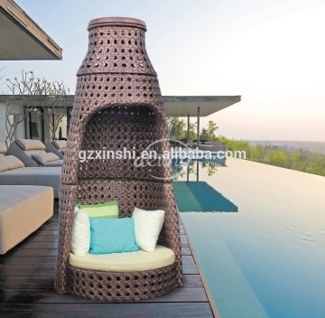 Popular PE rattan table&chair,1+2 PE rattan garden furniture ,outdoor furniture