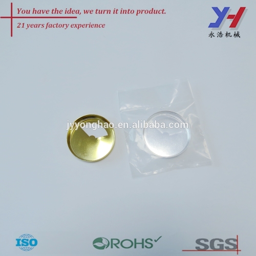 Customize high quality door lock metal cover coating silvery or golden powder