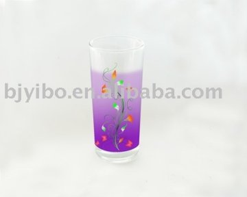 Crystal water glass with logo