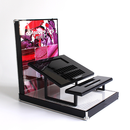 APEX Acrylic Counter Cosmetic Display Stand For Eyeshadow