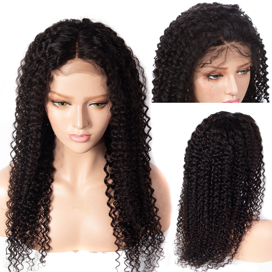 Unprocessed Virgin Raw Indian Hair Wigs Cuticle Aligned Hair Afro Curly 360 Lace Frontal Human Hair Wig