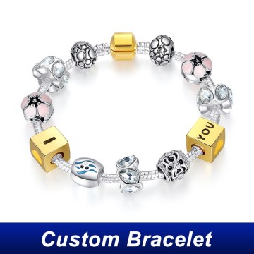 custom logo jewelry bulk custom bracelet