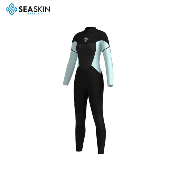 Zeegebied aangepast logo duurzaam neopreen wetsuit voor vrouwen