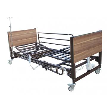 Quatro seções de cama hospitalar com altura variável